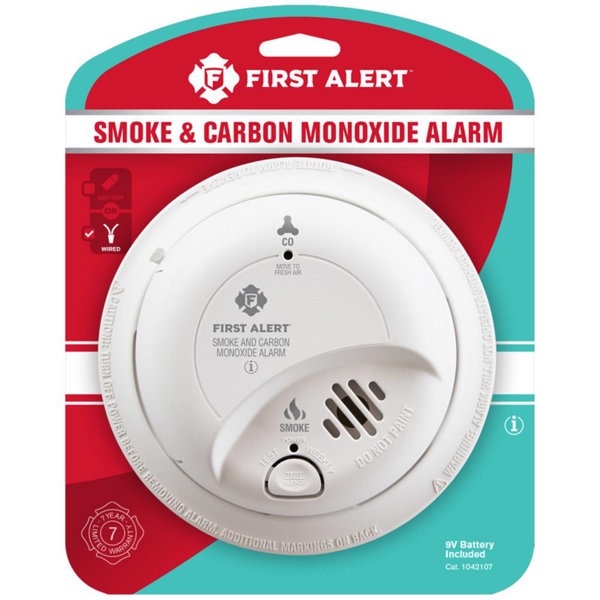 First Alert Wall Mounted Carbon Monoxide Detector Wayfair